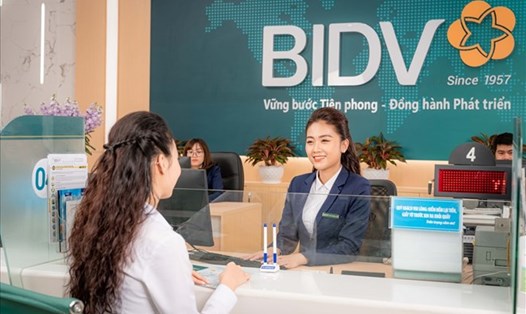Lãi suất BIDV hiện dao động trong khoảng 1,7-4,8%/năm. Ảnh: BIDV.