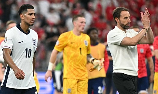 Đội tuyển Anh tiếp tục đặt ra những nghi ngờ sau trận hòa 1-1 với Đan Mạch. Ảnh: AFP