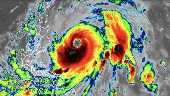 Hình ảnh vệ tinh của bão Doksuri năm 2023. Ảnh: RAMMB/CIRA/CSU