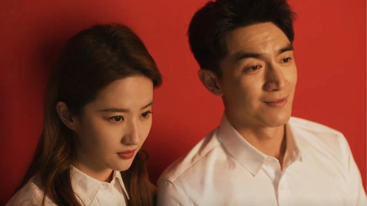 Lưu Diệc Phi ly hôn Lâm Canh Tân ở phim Câu chuyện hoa hồng. Ảnh: NSX.