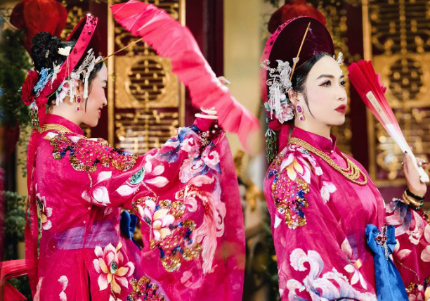 Khăn áo hầu đồng. Ảnh: NVCC