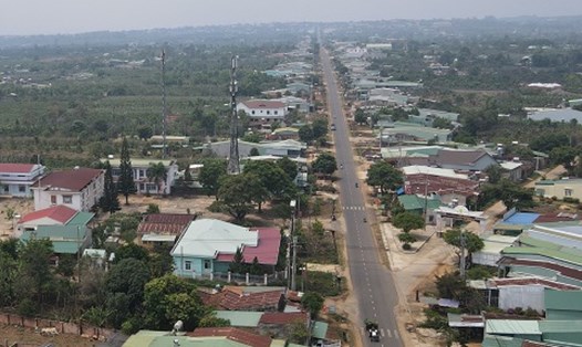 Dự án đường hành lang kinh tế phía đông nối huyện Đắk Đoa, Chư Păh. Ảnh: Thanh Tuấn 