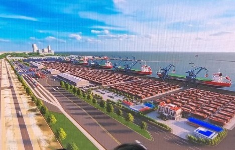 Phối cảnh dự án Khu bến cảng Mỹ Thủy. Ảnh: Hưng Thơ 