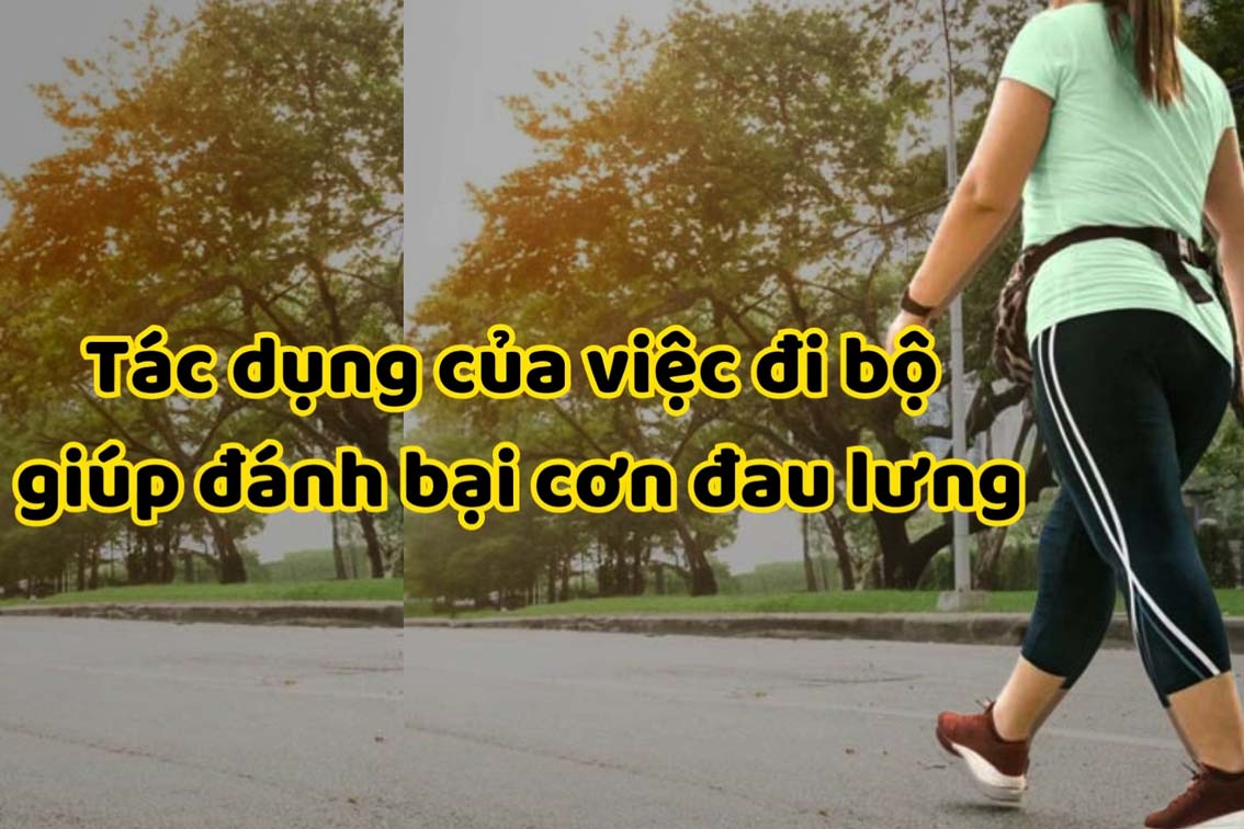 Tác dụng của việc đi bộ giúp đánh bại cơn đau lưng
