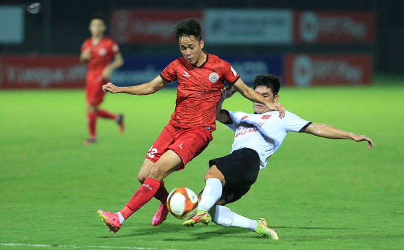 Câu lạc bộ PVF-CAND nắm quyền tự quyết trong cuộc đua tranh vé play-off thăng hạng V.League. Ảnh: VPF