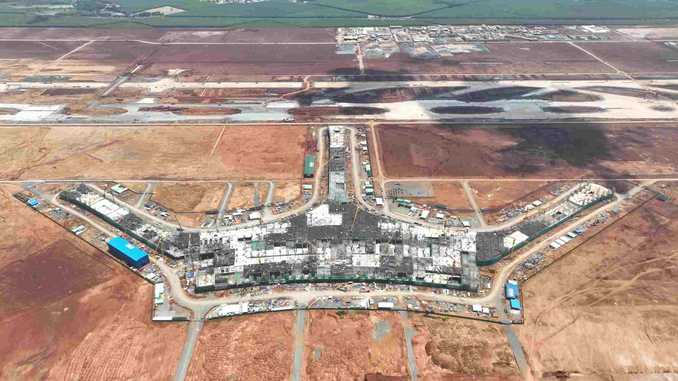 Công trình nhà ga hành khách sân bay Long Thành.. Ảnh: Hà Anh Chiến