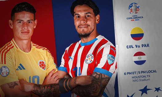 Colombia và Paraguay ra quân ở Copa America 2024. Ảnh: Copa America