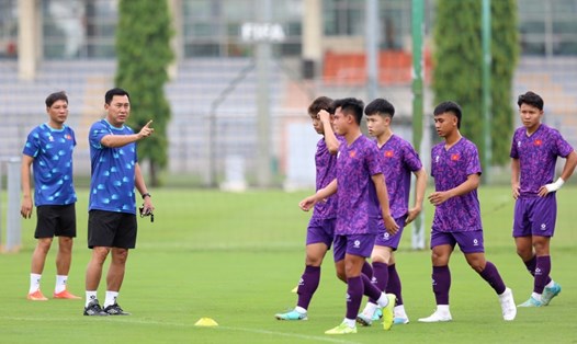 U19 Việt Nam tập trung chuẩn bị cho giải U19 Đông Nam Á 2024. Ảnh: VFF