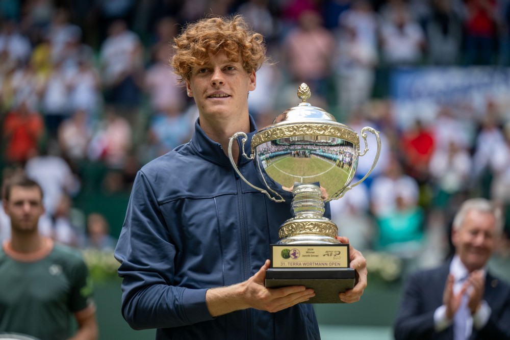 Jannik Sinner có danh hiệu thứ 4 trong năm 2024. Ảnh: Wimbledon