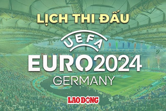 Lịch thi đấu bóng đá EURO 2024 hôm nay 25.6