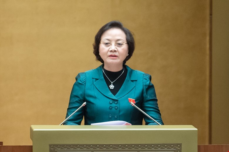 Bộ trưởng Bộ Nội vụ Phạm Thị Thanh Trà. Ảnh: Quốc hội