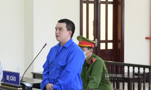 Bị cáo Lê Văn Phương tại phiên tòa. Ảnh: Thành Nhân