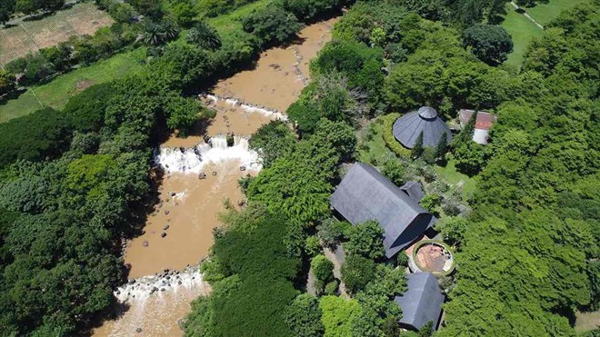 Dự án Khu dân cư mật độ thấp và du lịch sinh thái Giang Điền lấy sông Buông và thác Giang Điền làm trung tâm. Ảnh: HAC