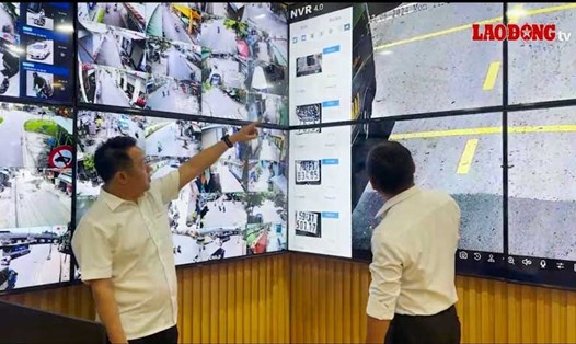 Hệ thống camera IP ghi hình kỹ thuật số với khả năng ghi hình liên tục, trang bị AI nhận dạng khuôn mặt, biển số xe... ở phường Tân Hưng Thuận, quận 12, TPHCM. Ảnh: Ngọc Ánh - Minh Tâm