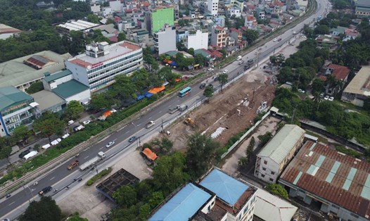 Dự án nâng cấp, cải tạo Quốc lộ 1A, đoạn qua Văn Điển - Ngọc Hồi (Hà Nội). Ảnh: Vĩnh Hoàng