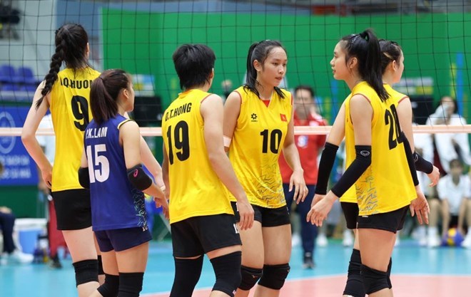 Đội tuyển bóng chuyền nữ U20 Việt Nam chuẩn bị tham dự giải vô địch châu Á 2024 tại Trung Quốc. Ảnh: Hồng Linh 
