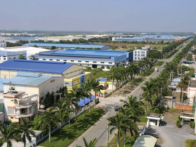 Một góc khu công nghiệp Đức Hòa 1, tỉnh Long An. Ảnh: VGP