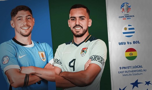 Uruguay vs Bolivia đối đầu ở Copa America 2024. Ảnh: Copa America