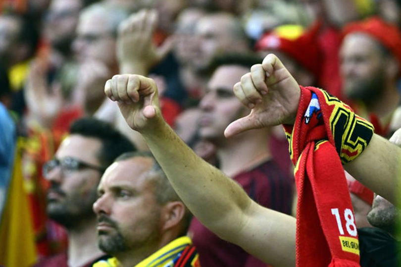 Người hâm mộ đội tuyển Bỉ không hài lòng trước màn trình diễn của thầy trò Tedesco. Ảnh: AFP