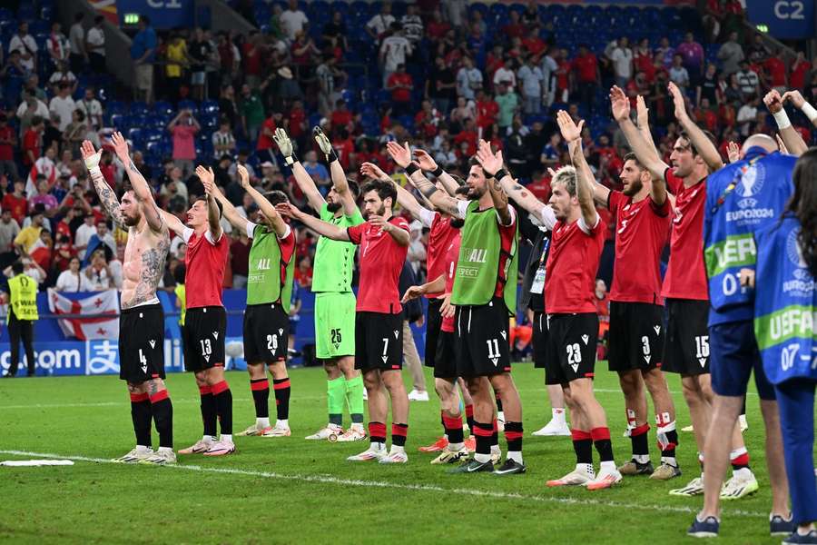 Tuyển Georgia là bất ngờ lớn nhất tại vòng bảng EURO 2024. Ảnh: UEFA