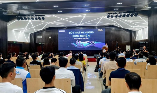 Toàn cảnh "Hội thảo AI cho doanh nghiệp" sáng 28.6. Ảnh: Hoa Nguyễn