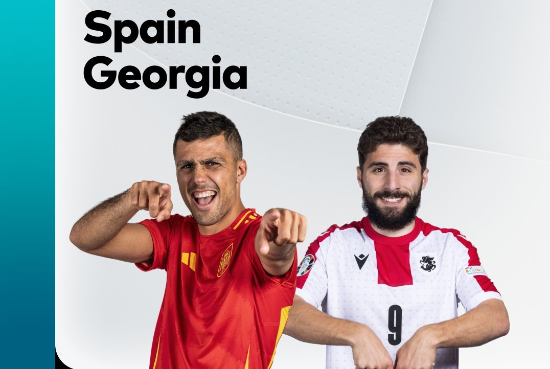 Cảnh giác là điều tuyển Tây Ban Nha đã nhận ra trước Georgia đang rất hưng phấn. Ảnh: Optus Sport