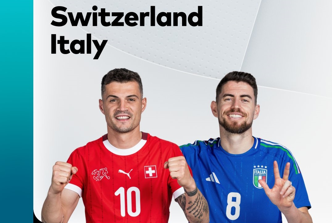 Tuyển Thụy Sĩ sẽ không dễ chơi với Italy. Ảnh: Optus Sport