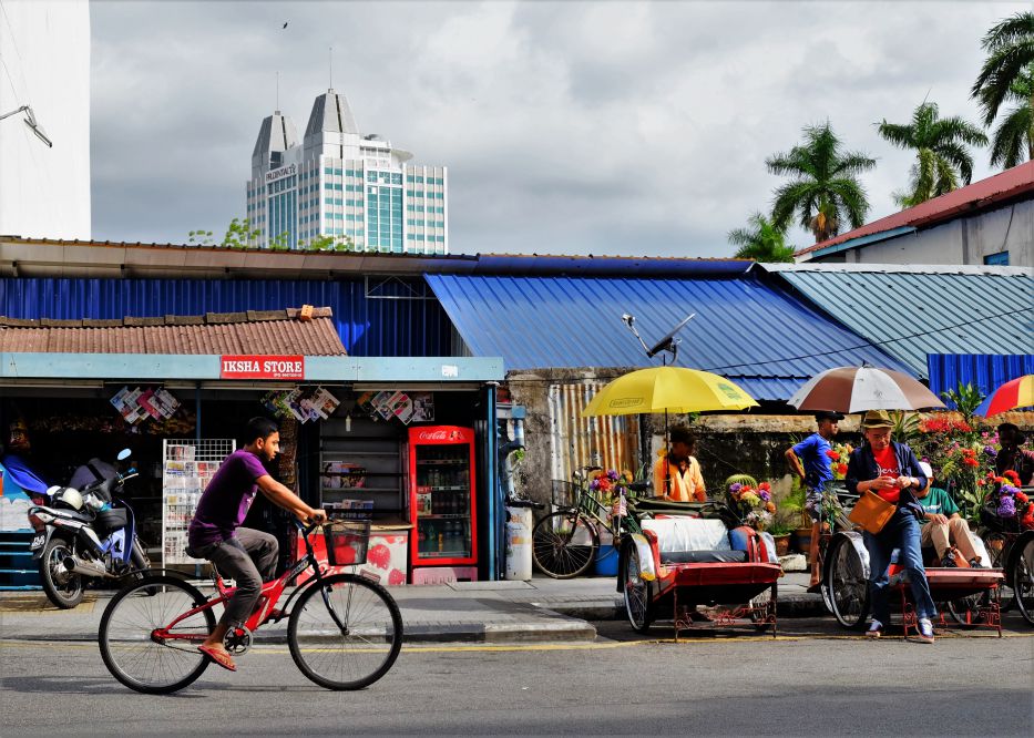 Xích lô phố cổ Penang, Malaysia.