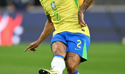 Danilo - đội trưởng Đội tuyển Brazil. Ảnh: AFP
