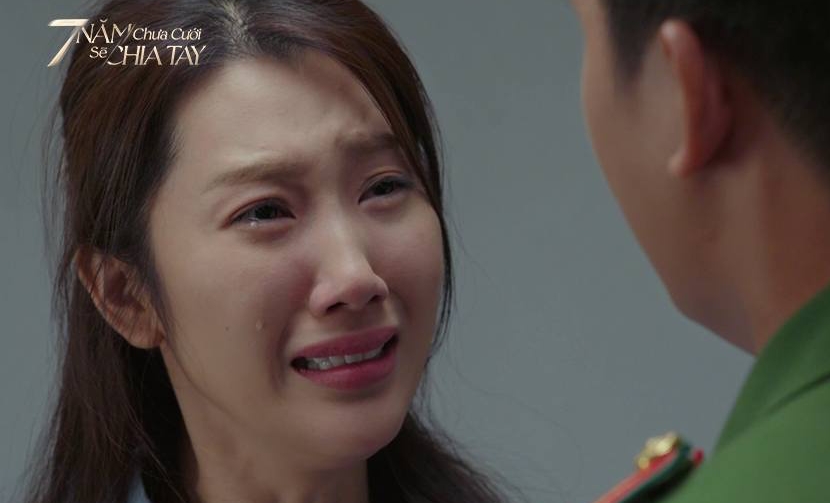 Thúy Ngân trong một cảnh phim “7 năm chưa cưới sẽ chia tay”. Ảnh: Nhà sản xuất