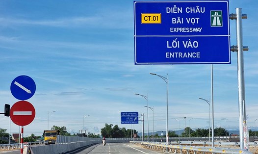 Toàn tuyến cao tốc Diễn Châu - Bãi Vọt sẽ được thông xe đưa vào khai thác từ sáng 30.6. Ảnh: Quang Đại