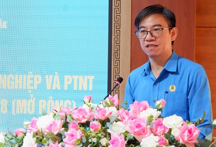 Ông Lê Anh Hùng - Chủ tịch Công đoàn Ngành Ngành Nông nghiệp và Phát triển Nông thôn tỉnh Đắk Lắk. Ảnh: Bảo Trung