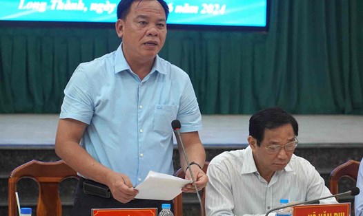 Quyền Chủ tịch UBND tỉnh Đồng Nai Võ Tấn Đức yêu cầu bàn giao toàn bộ mặt bằng cao tốc Biên Hòa - Vũng Tàu trong tháng 7.2024. Ảnh: HAC