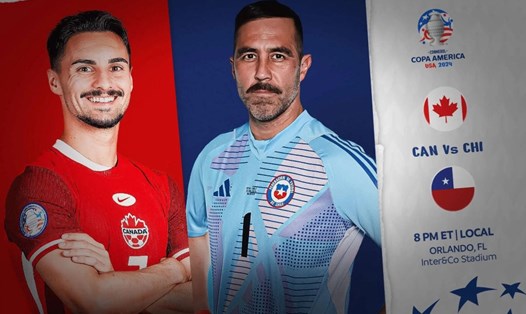 Canada và Chile đối đầu ở Copa America 2024. Ảnh: Copa America