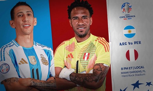 Argentina vs Peru đối đầu ở Copa America 2024. Ảnh: Copa America
