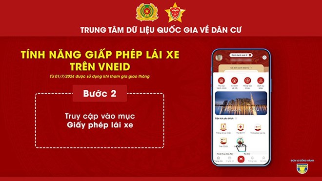 Tài xế xuất trình giấy tờ trên VNeID từ ngày 1.7.2024