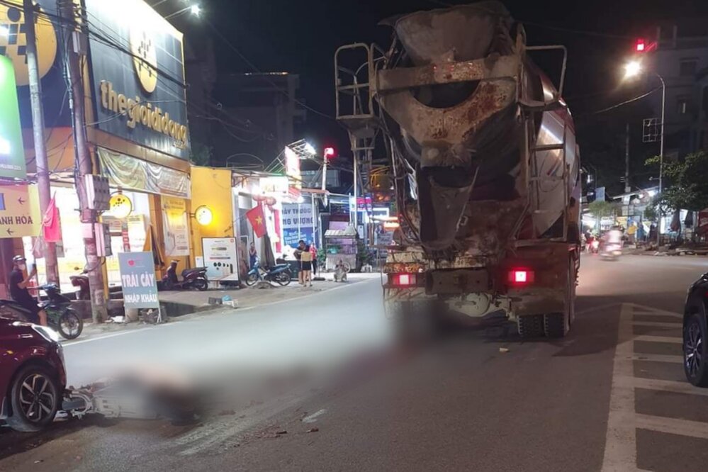 Hiện trường vụ tai nạn tối 29.6. Ảnh: Người dân cung cấp