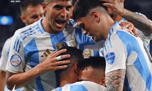 Argentina cho thấy sức mạnh của nhà đương kim vô địch ở vòng bảng Copa America 2024. Ảnh: Copa America
