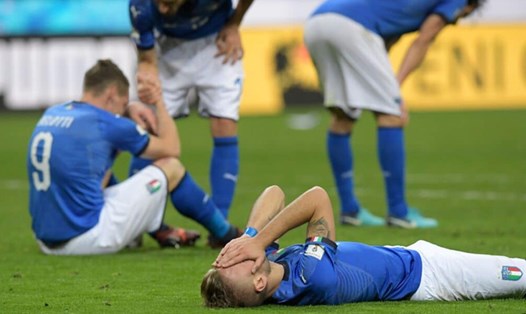 Đội tuyển Italy không thể bảo vệ thành công chức vô địch EURO. Ảnh: AFP