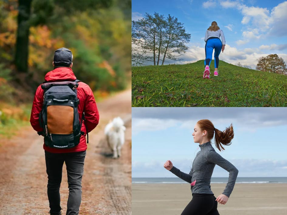 7 cách tối đa hóa việc đi bộ để giảm cân nhanh hơn. Đồ họa: Hồng Diệp.