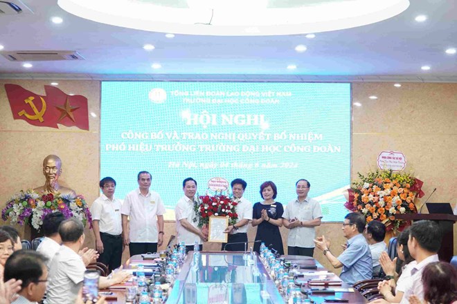 Trường Đại học Công đoàn có tân Phó Hiệu trưởng