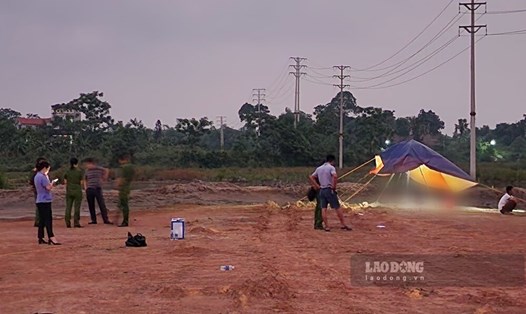 Chiều ngày 4.6, tại khu vực công trường dự án 445 tỉ đồng ở thành phố Việt Trì xảy ra một vụ đuối nước khiến 1 nam sinh tử vong. Ảnh: Tô Công.
