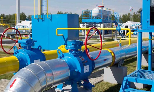 Đường ống dẫn khí của Gazprom. Ảnh: Gazprom