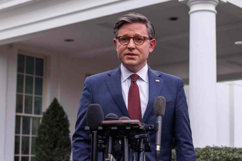 Chủ tịch Hạ viện Mỹ Mike Johnson. Ảnh: Xinhua