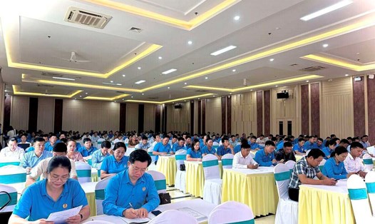 Toàn cảnh buổi tập huấn nghiệp vụ công tác Công đoàn. Ảnh: Minh Nguyễn