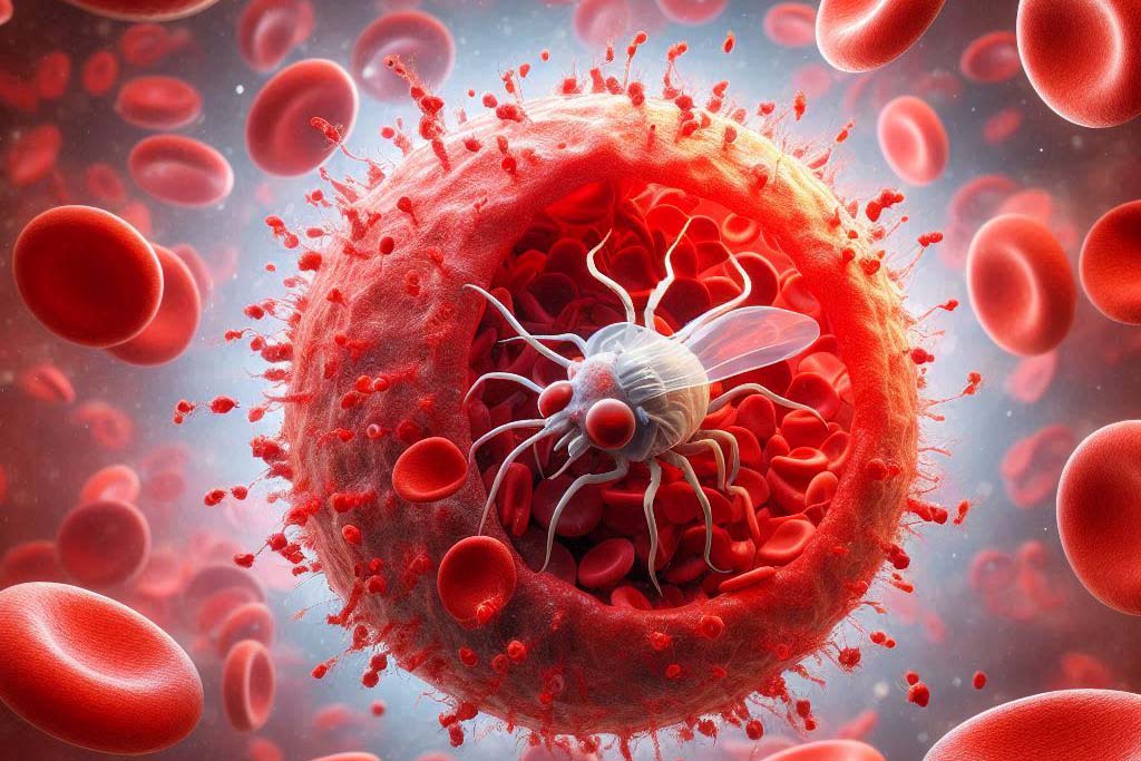 Sốt rét là một bệnh ký sinh trùng từ muỗi truyền, ảnh hưởng đáng kể đến sức khỏe của cả trẻ em và người lớn. Ảnh: AI - Ngọc Thùy