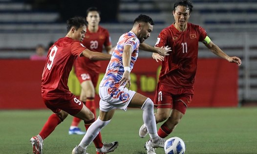 Đội tuyển Việt Nam từng chiến thắng Philippines ở trận lượt đi. Ảnh: VFF 