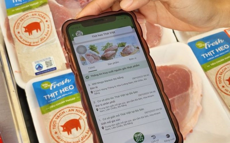 Đà Nẵng thực hiện đề án truy xuất nguồn gốc thực phẩm qua app để quản lý ATTP. Ảnh: Thùy Trang