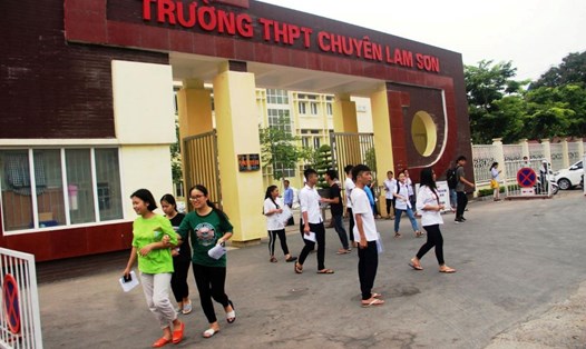 Được vào học Trường THPT Chuyên Lam Sơn là niềm vinh dự, tự hào. Ảnh: T.L