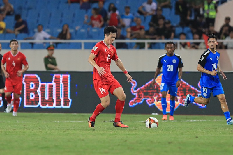 Tuyển Việt Nam thắng Philippines 3-2 trên sân Mỹ Đình. Ảnh: Minh Dân